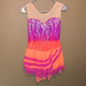 Girls X-Large baton twirling or ice skating dress
